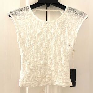 TILLYS: WHITE MESH OPEN BACK TOP